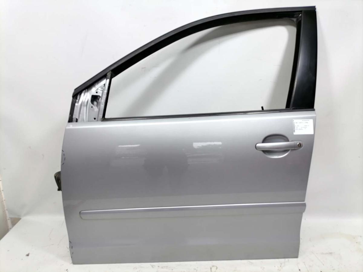 VW Polo 9N3 original Tür vorn links LA7R Graumetallic 5-Türer Bj.2009